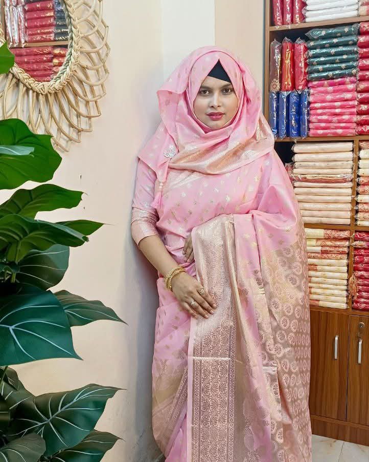 সফট সিল্ক কাতান শাড়ি